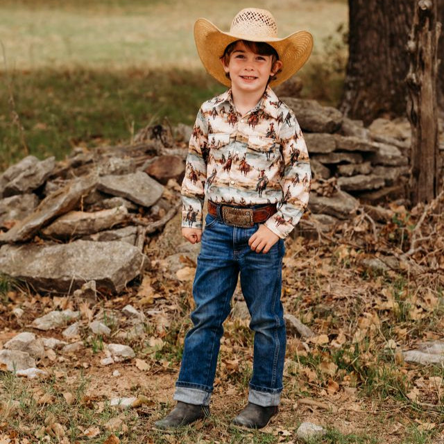 Divas - Cowboy LS Boys Shirt