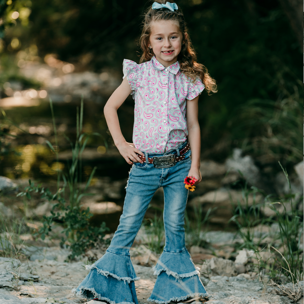 【HI FI FNK】Baby Structured Denim Baby & Toddler Horseshoe Jeans | Gap