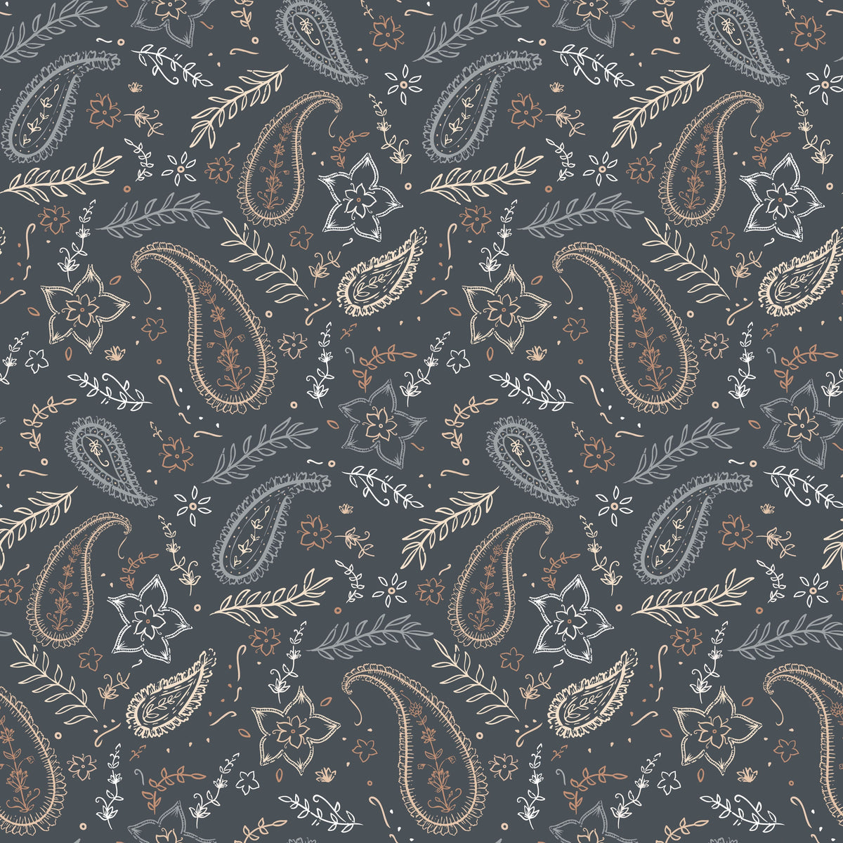 Grey Paisley Collection