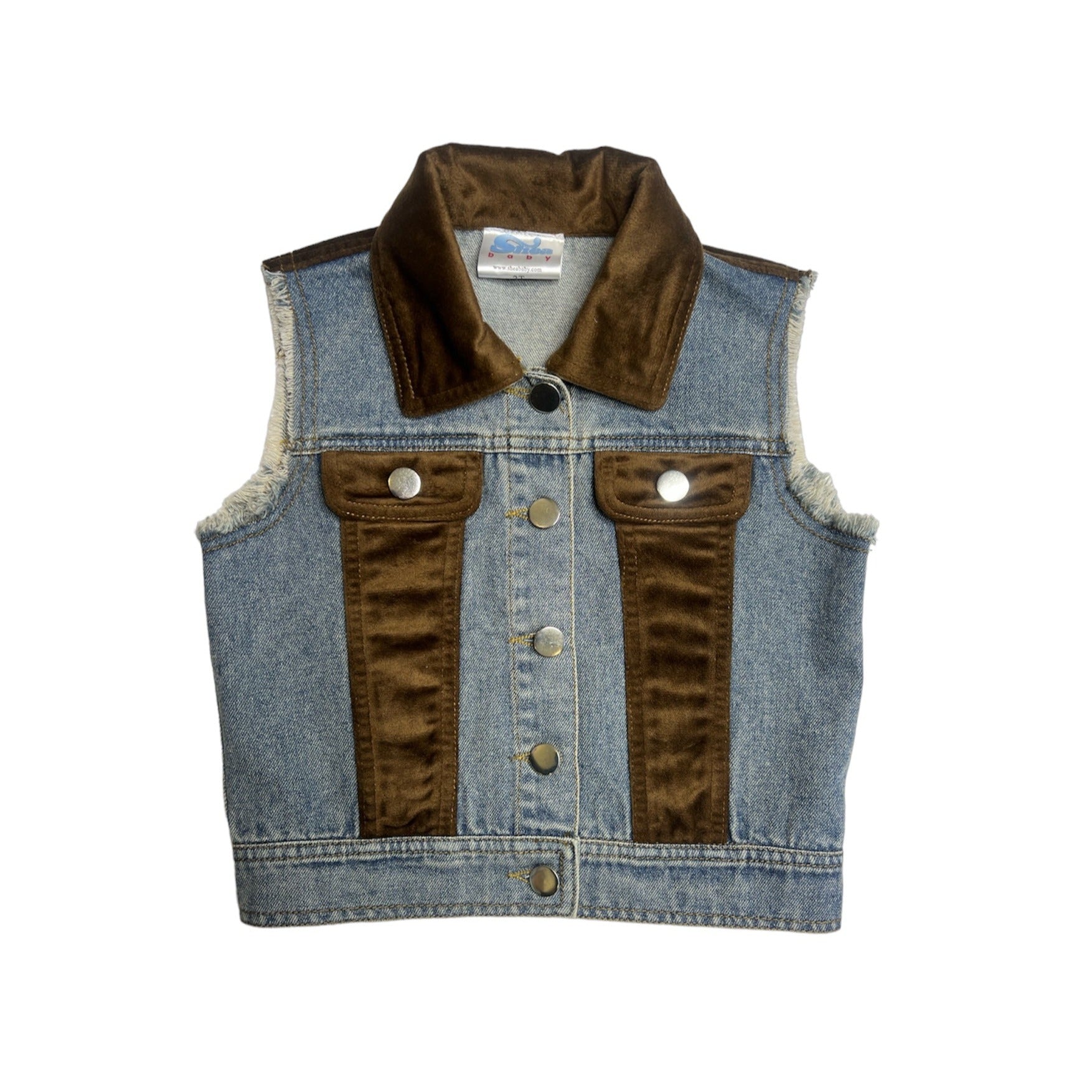 Denim Suede Vest Toddler (2T-5T) – Shea Baby
