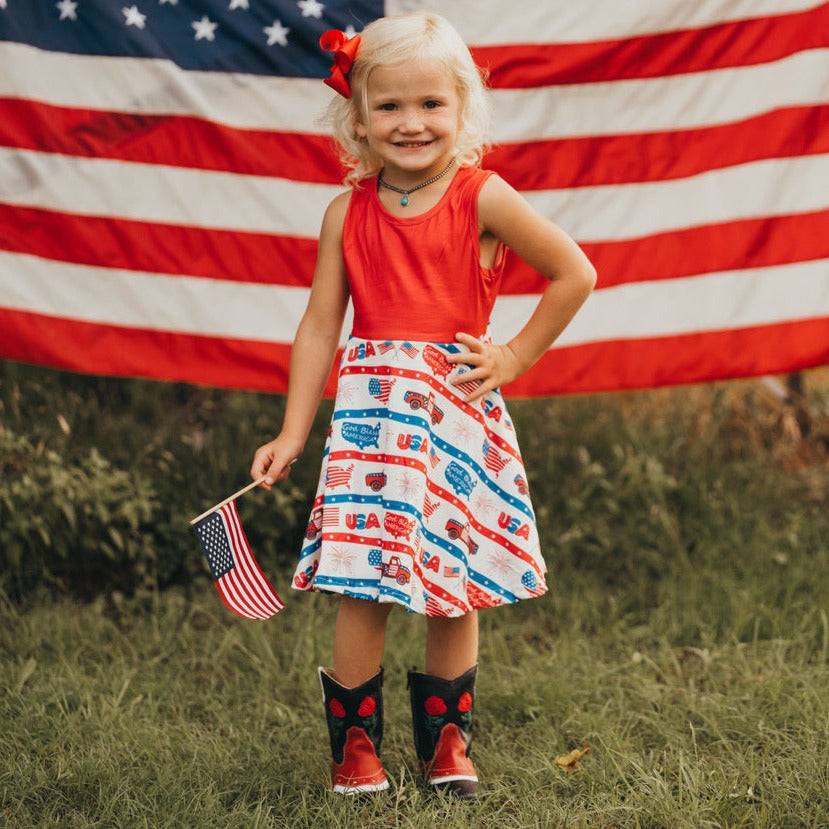 Patriotic USA Dress (0-18M) 12-18M