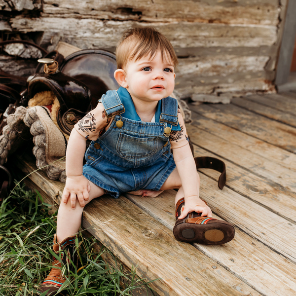 Boys Denim Overalls, (0-18M) – Shea Baby