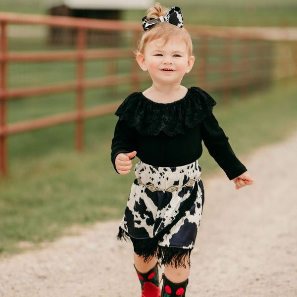 ロンパース・カバーオール Baby Pattie Onesie sugar circus 12-18m Black Lace Neck LS Onesie (0-18M) – Shea Baby