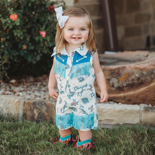 ロンパース・カバーオール Baby Tank Romper 12-18m Expandable grow-with-me blue linen baby & toddler harem romper