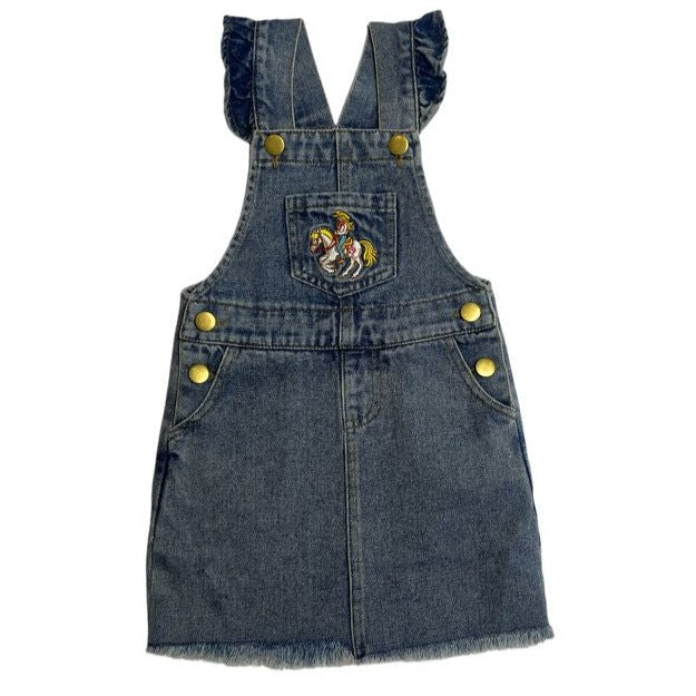 Cowgirl Denim Overall Dress Toddler (2T-5T) – Shea Baby