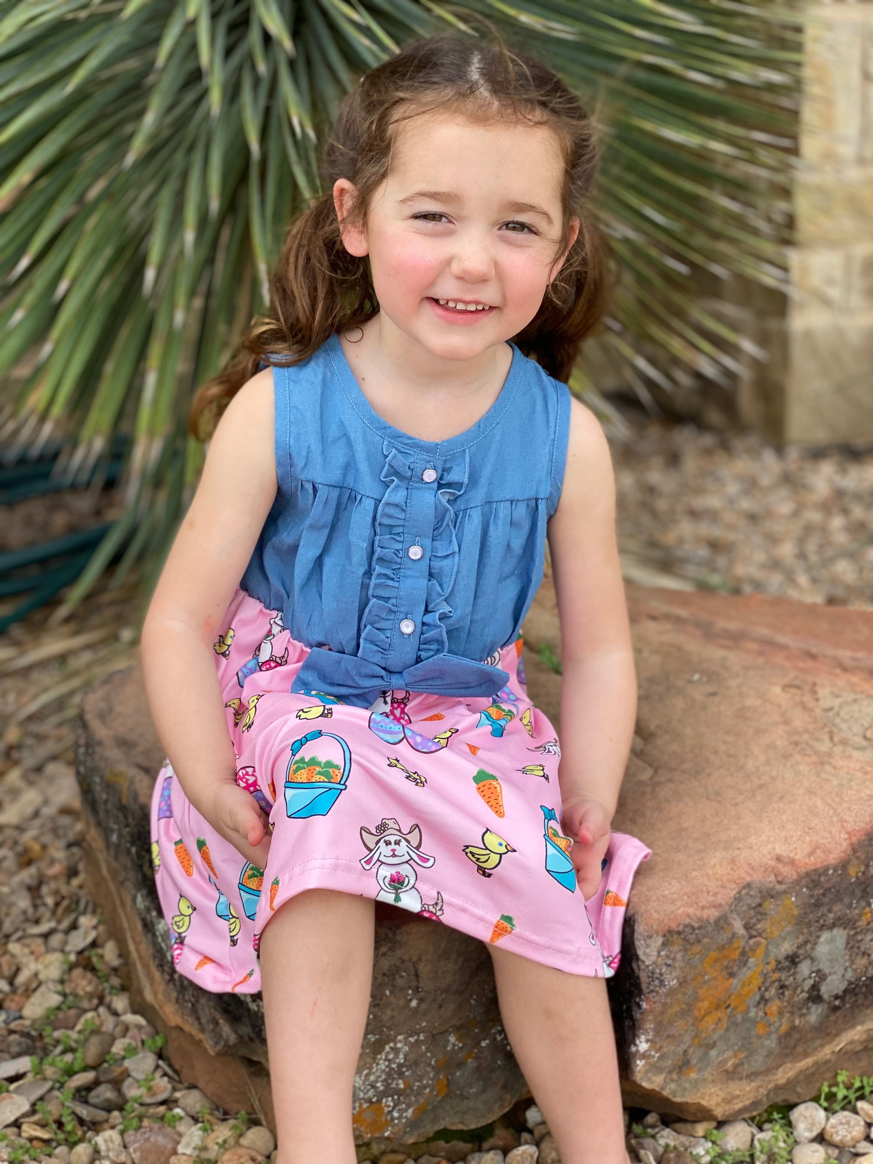 Cowboy Bunny Easter Dress (0-18) – Shea Baby