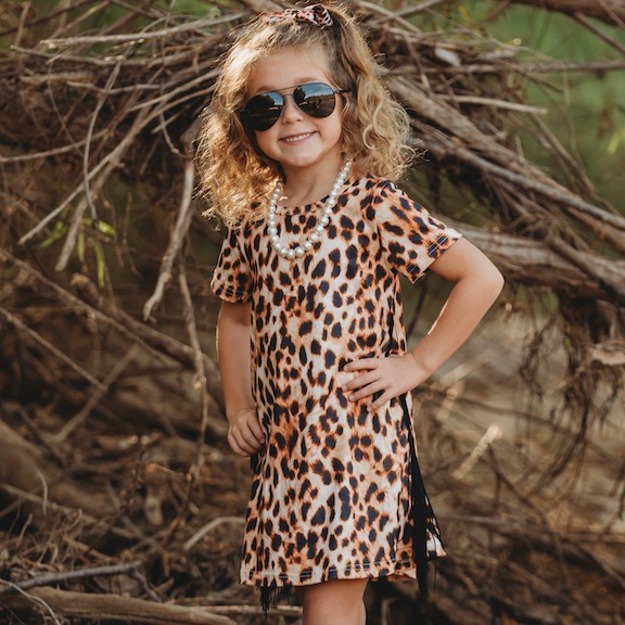 Baby leopard print dress outlet