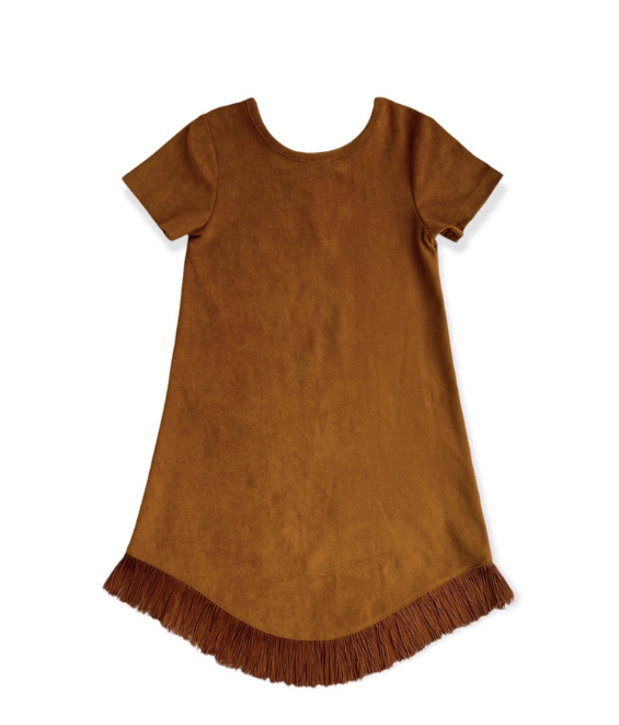 Brown Suede Fringe Dress Toddler (2T-5T) – Shea Baby