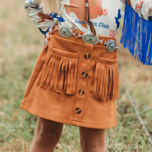 Fringe skirt 4t best sale